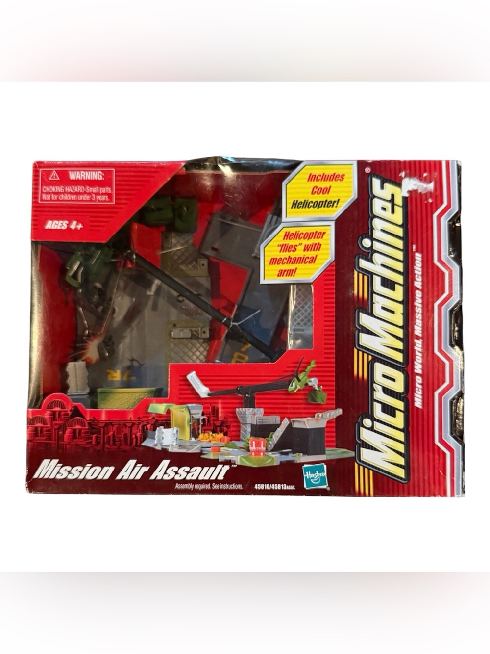 Hasbro Micro Machines Mission Air Assault Playset Helicopter 2003 Vintage NEW